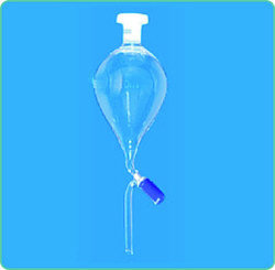 Glass Separating Funnel Pear Shape With Socket & Stopper Ptfe Needle Valve Stopcock (Rotaflo), Stem With Cone 1000ml Namcoasia