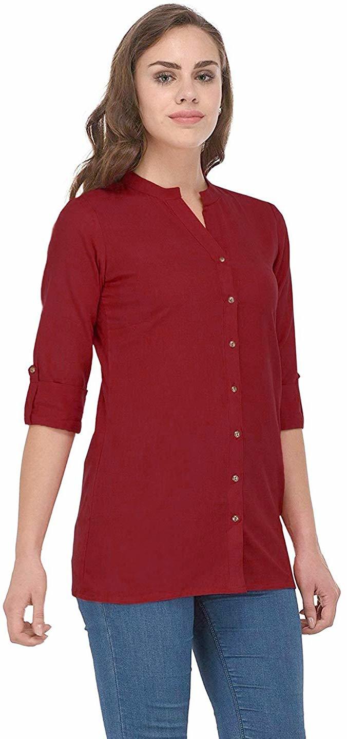 Ladies Plain Top Bust Size: 34 To 50 Inch (In)
