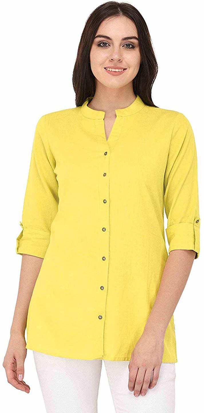 Ladies Plain Top Bust Size: 34 To 50 Inch (In)