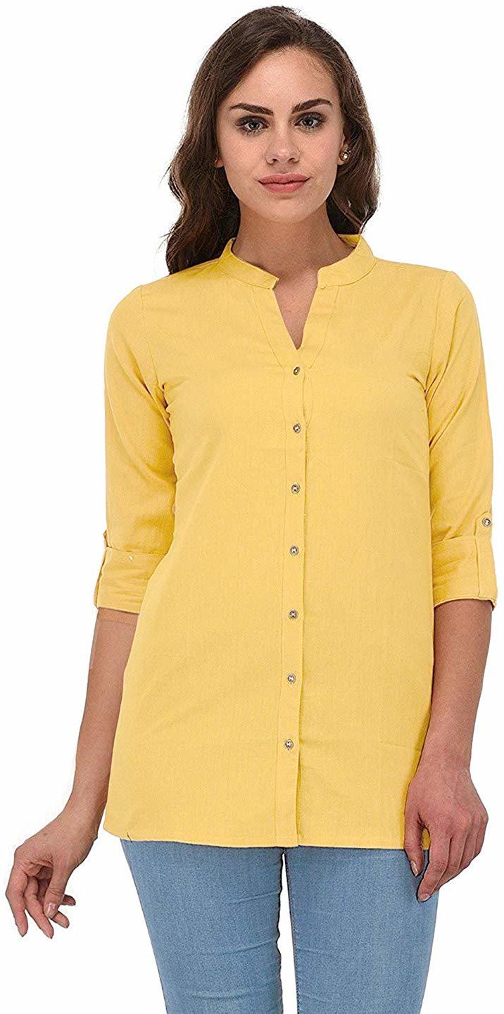 Ladies Plain Top Bust Size: 34 To 50 Inch (In)