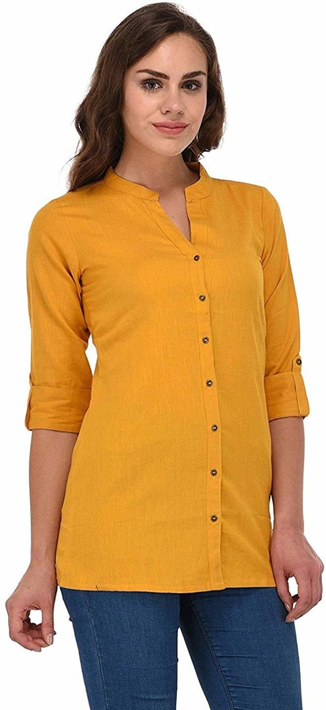 Ladies Plain Top Bust Size: 34 To 50 Inch (In)