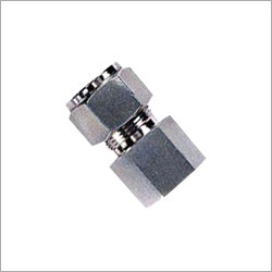 Female Connector - Metal, Polished Silver | Corrosion Resistant, Precision Dimensions for Leak-Proof Pipe Fittings