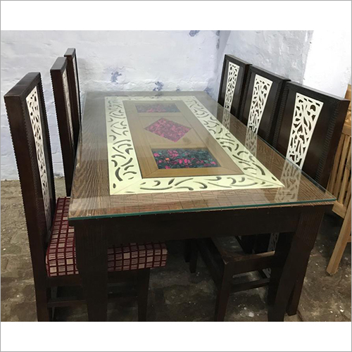 हस्तनिर्मित डिजाइनर लकड़ी का डाइनिंग फर्नीचर