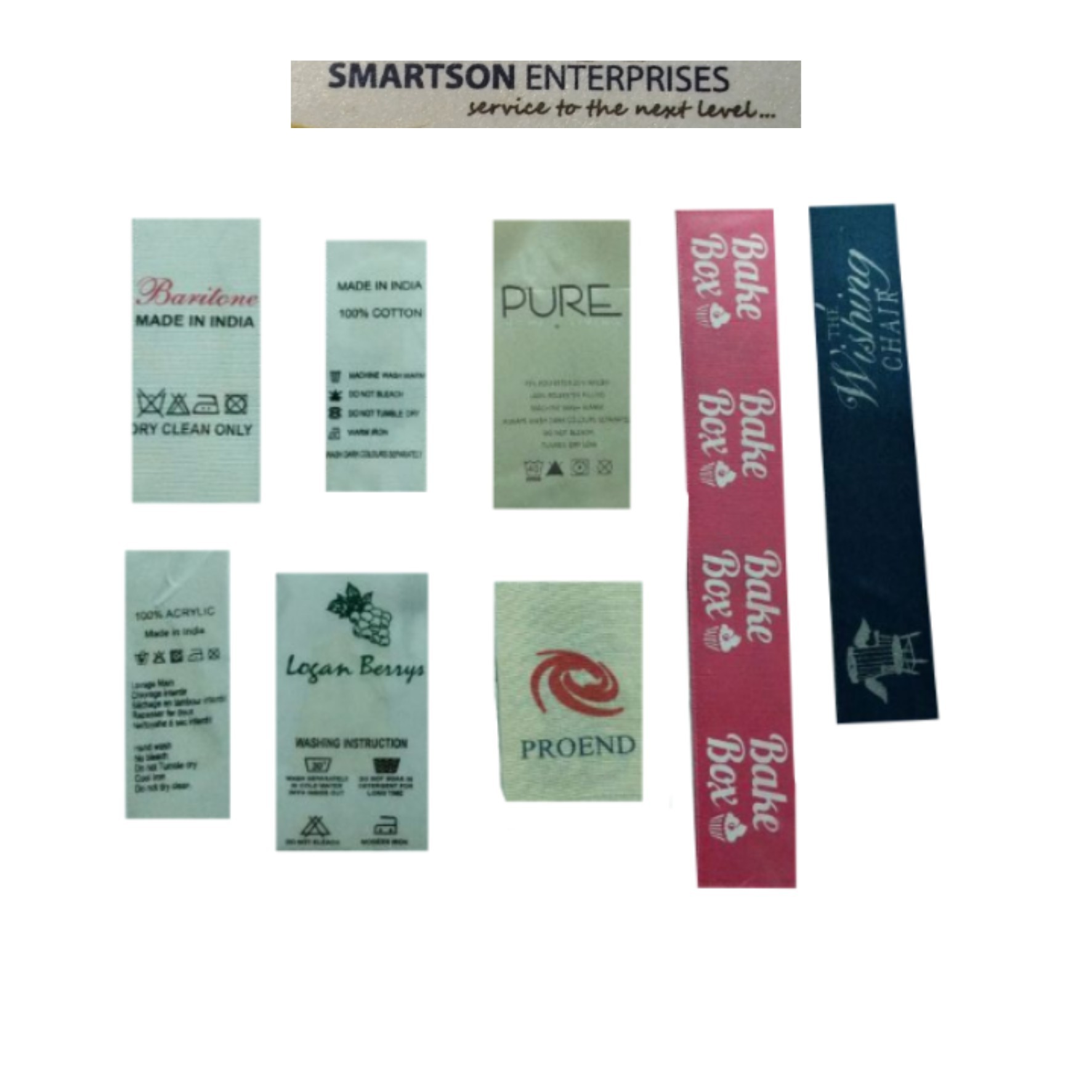 Any Color Taffeta Labels