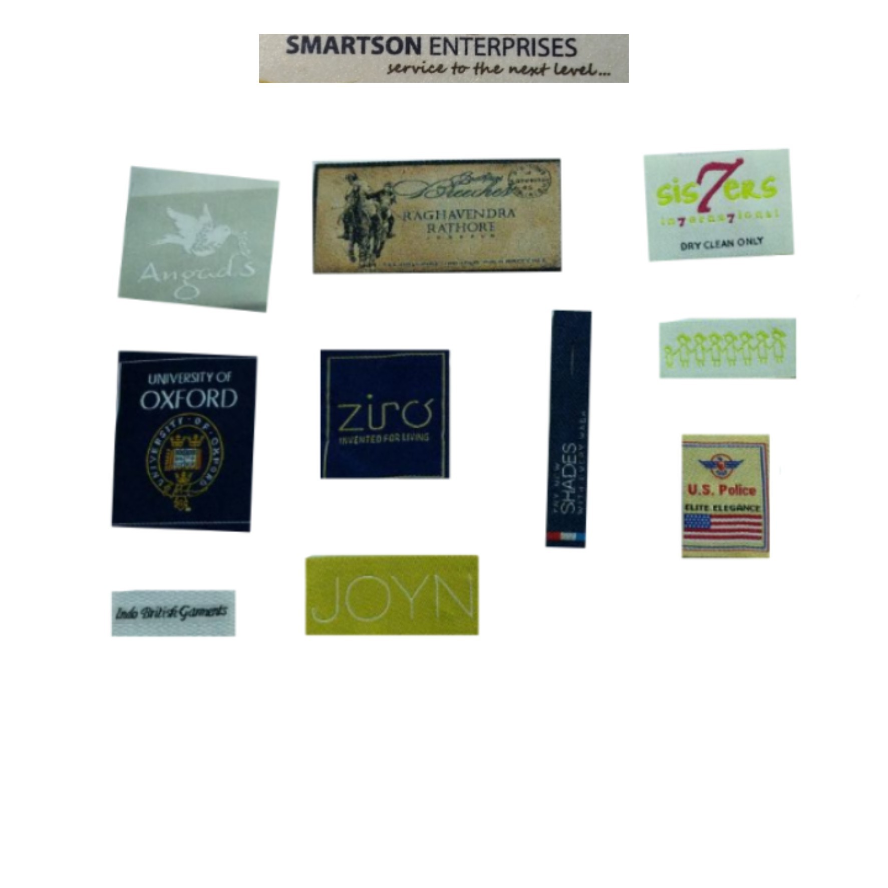 Any Color Taffeta Labels