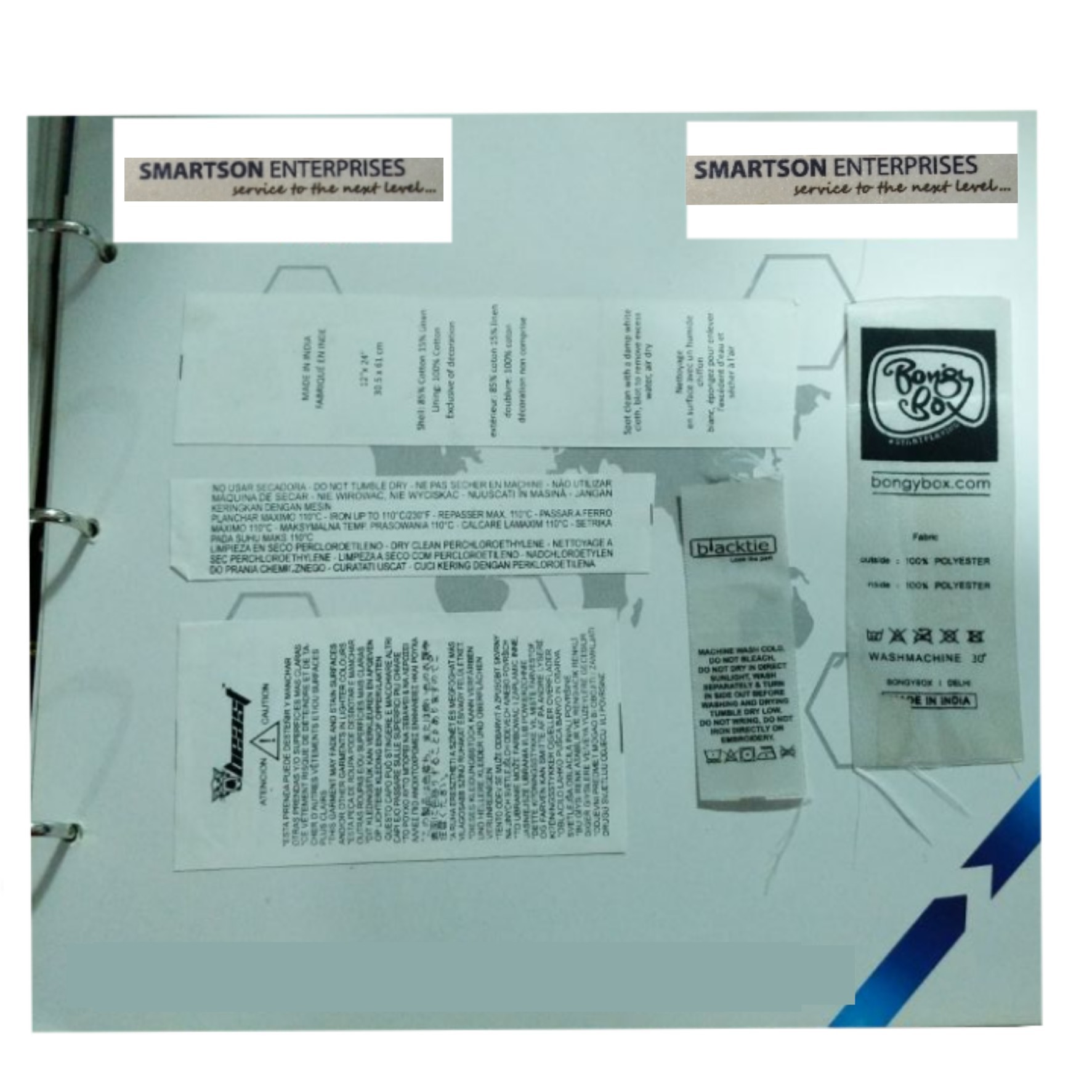 Any Color Taffeta Labels
