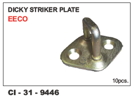 Dicky Striker Plate EECO - Durable Steel, Universal Fit for 4-Wheelers | Warranty Included, Enhanced Performance