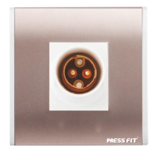 Pressfit Royal Lamp Batten Holder - Plastic, 20 Pieces, Teak Wood & Oak Wood Color | Safety Fixing Modular Design, Electric Power Source