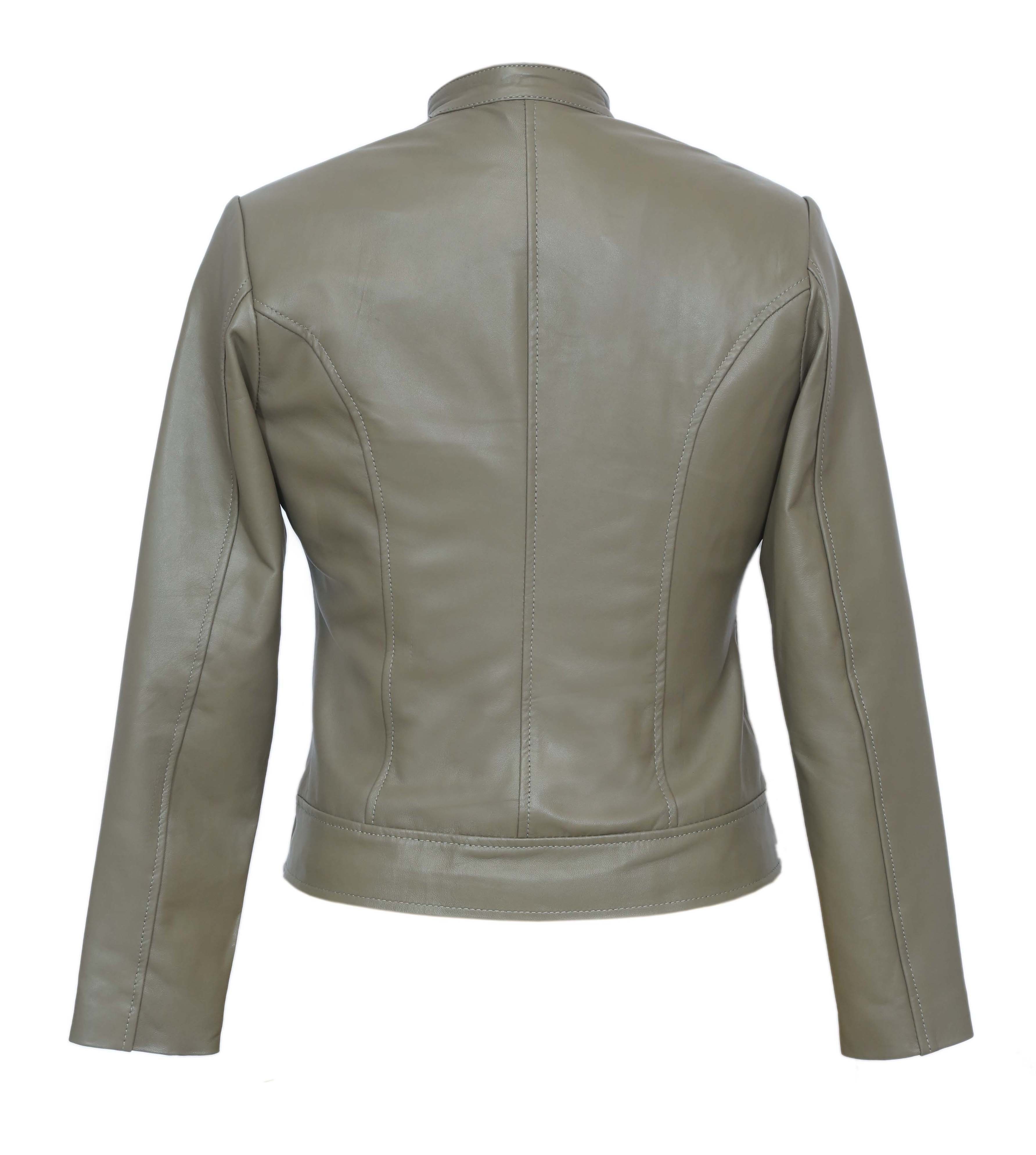Sheep Leather Women's Jacket - Available In All Sizes, Full Sleeves For Winter Warmth And Comfort, Customizable Design