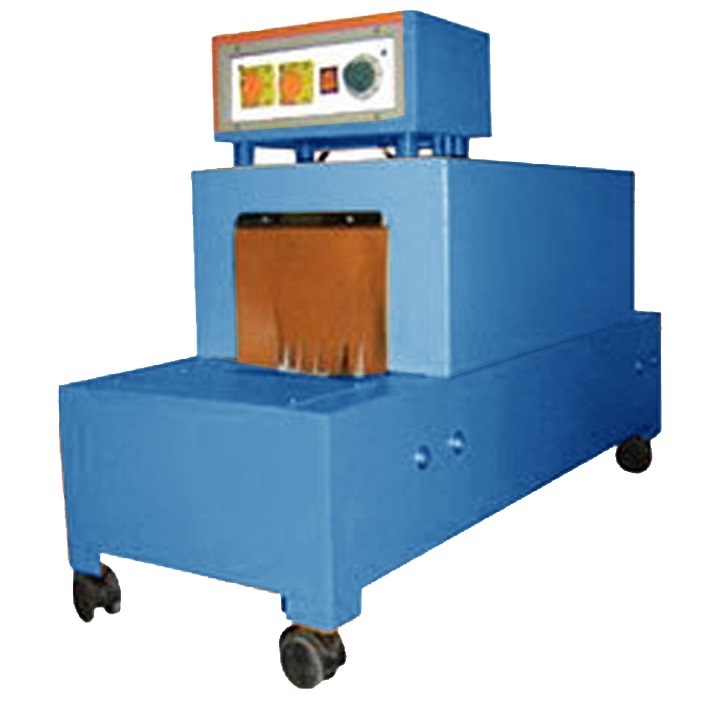 Shrink Tunnel - Customized Dimensions, Blue & Ivory / Orange & Ivory | Computerized, Semi-automatic, Variable Shrink Speed
