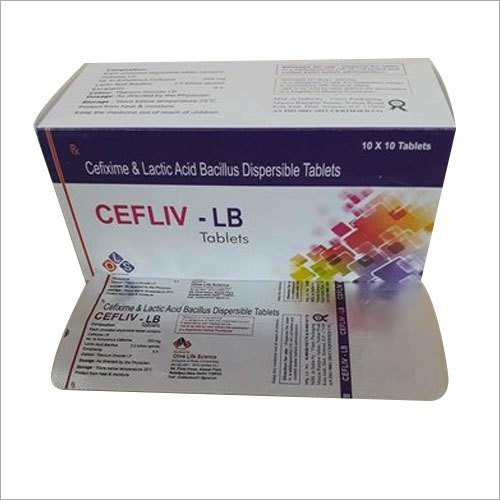 Cefixime And Lactic Acid Bacillus Dispersible Tablets General Medicines