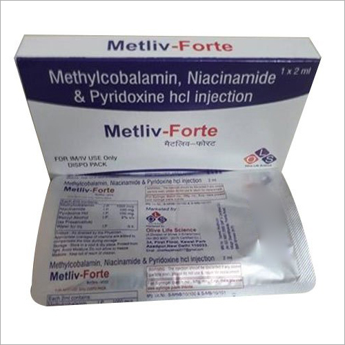 Methylcobalamin Niacinamide And Pyridoxine HCl Injection - 2 ml Dispo Pack | For IM/IV Use, Cool & Dry Storage