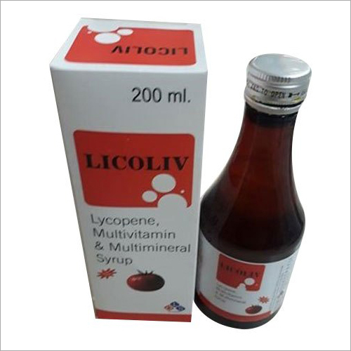 Licoliv - 200 ML Lycopene Multivitamin And Multimineral Syrup | General Medicine, Cool & Dry Storage, As Per Doctor Advice