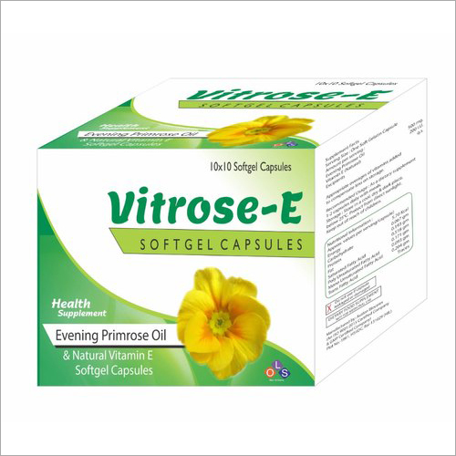 Natural Vitamin E Softgel Capsules Dry & Cool Place