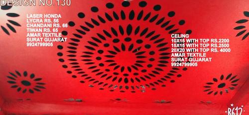 Laser Cutting Ceiling - Lycra Fabric 10x15 | Light in Weight, Fully Guaranteed, Washable, Quick Dry, Exceptionally Soft, Fast Colors, Stretchable, Plain and Printed Patterns