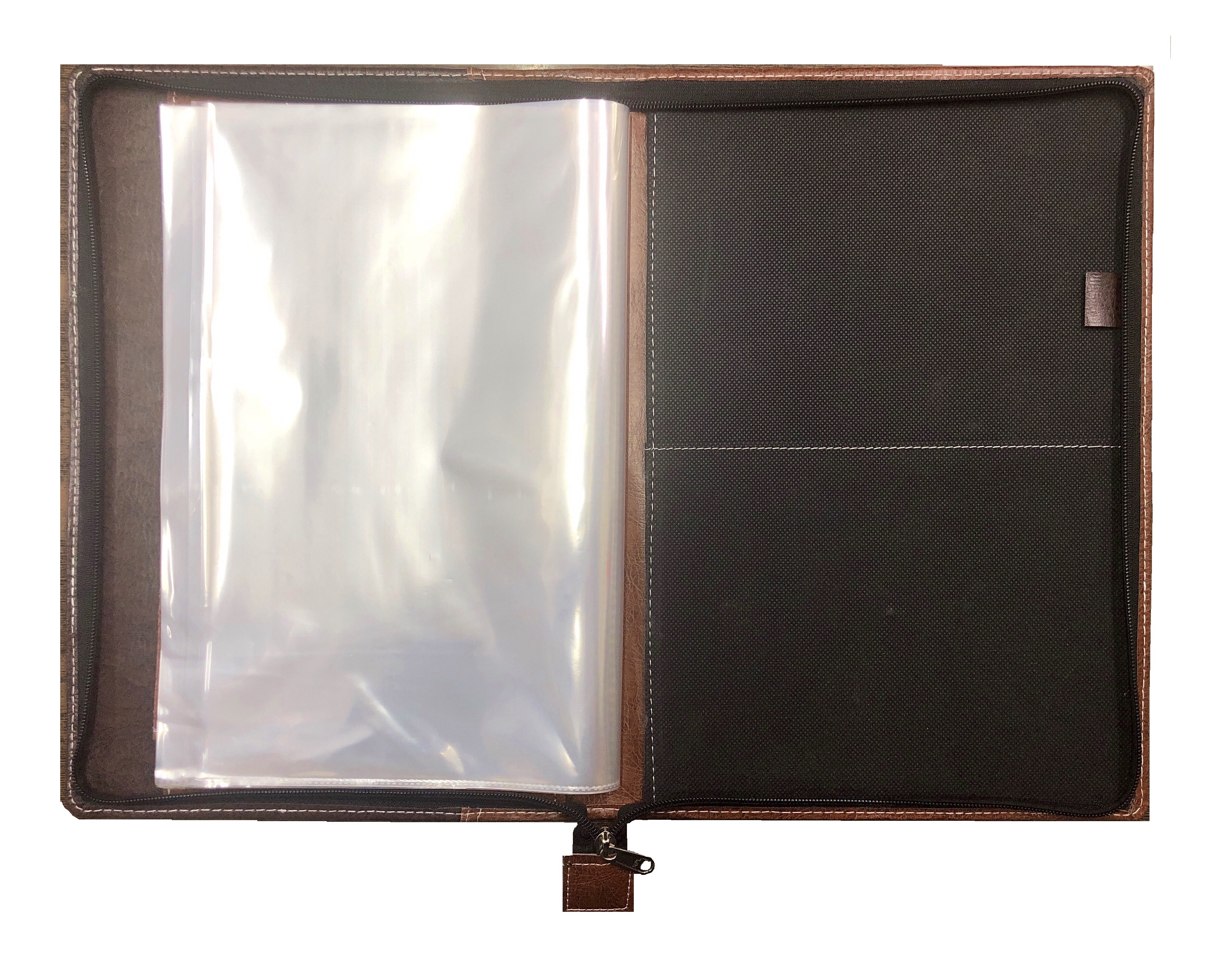 Leather Document Folder - Rexine Material, 10.75 X 15 Inches | Durable Build, Multiple Compartments For Organized Storage