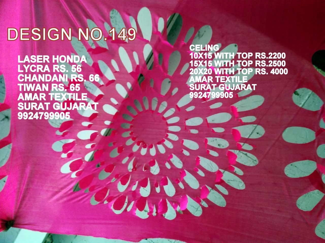 All Laser Cut Ceiling Samiyana