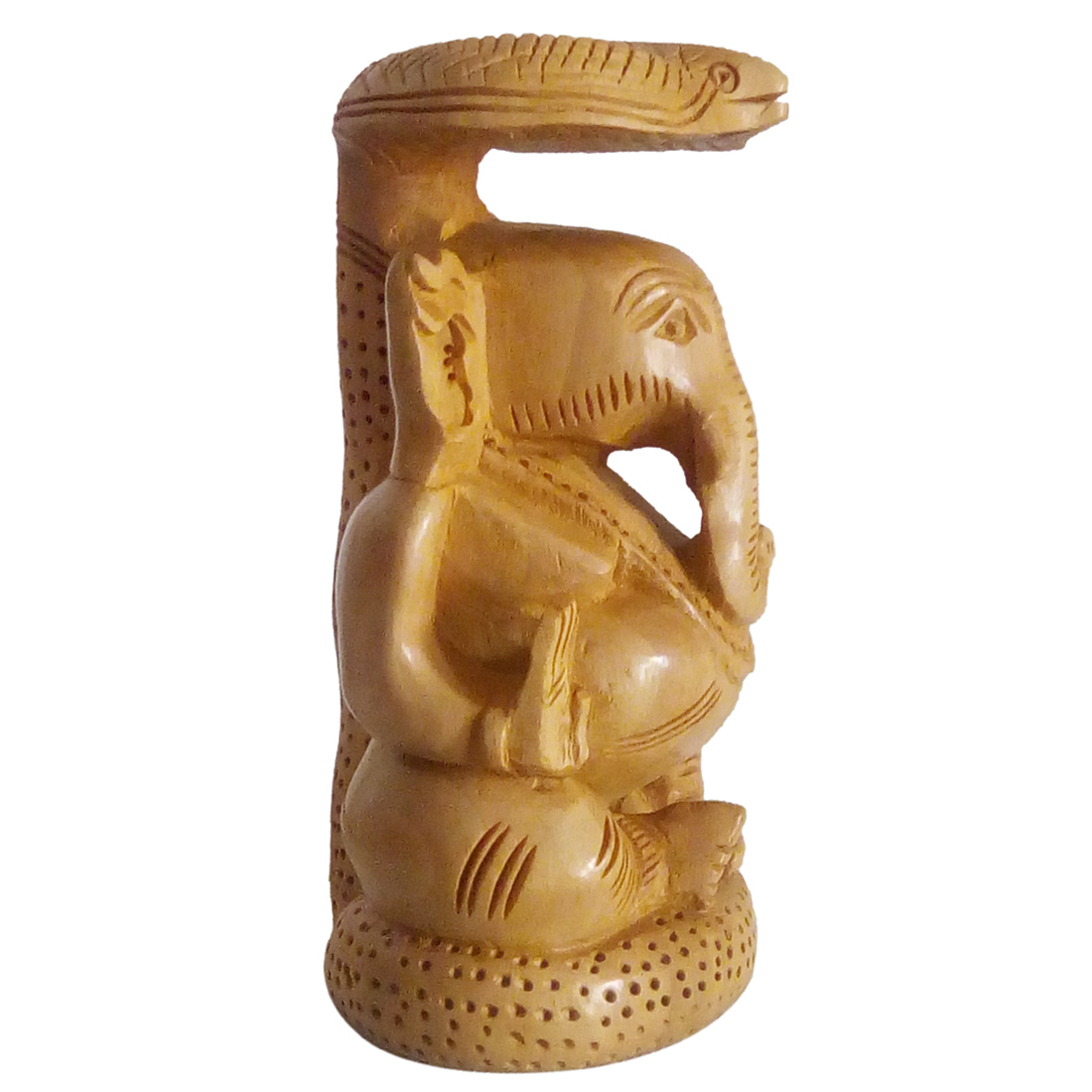 Wood Wooden Ganesh Idol
