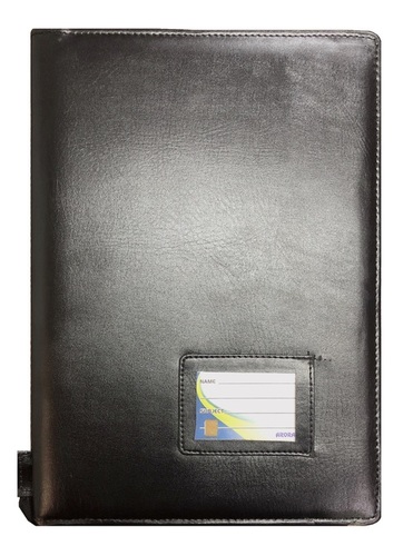 Leather Conference Folder, F/S Size - 10.75 x 15 inches, Durable Rexine Material, Multi-Purpose Use for Documents & Accessories