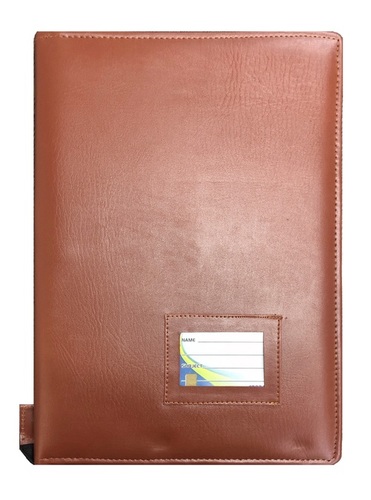 Leather Conference Folder - Rexine Material, 11.25x16 Inches | Durable Design, Customizable Flaps, Premium Quality