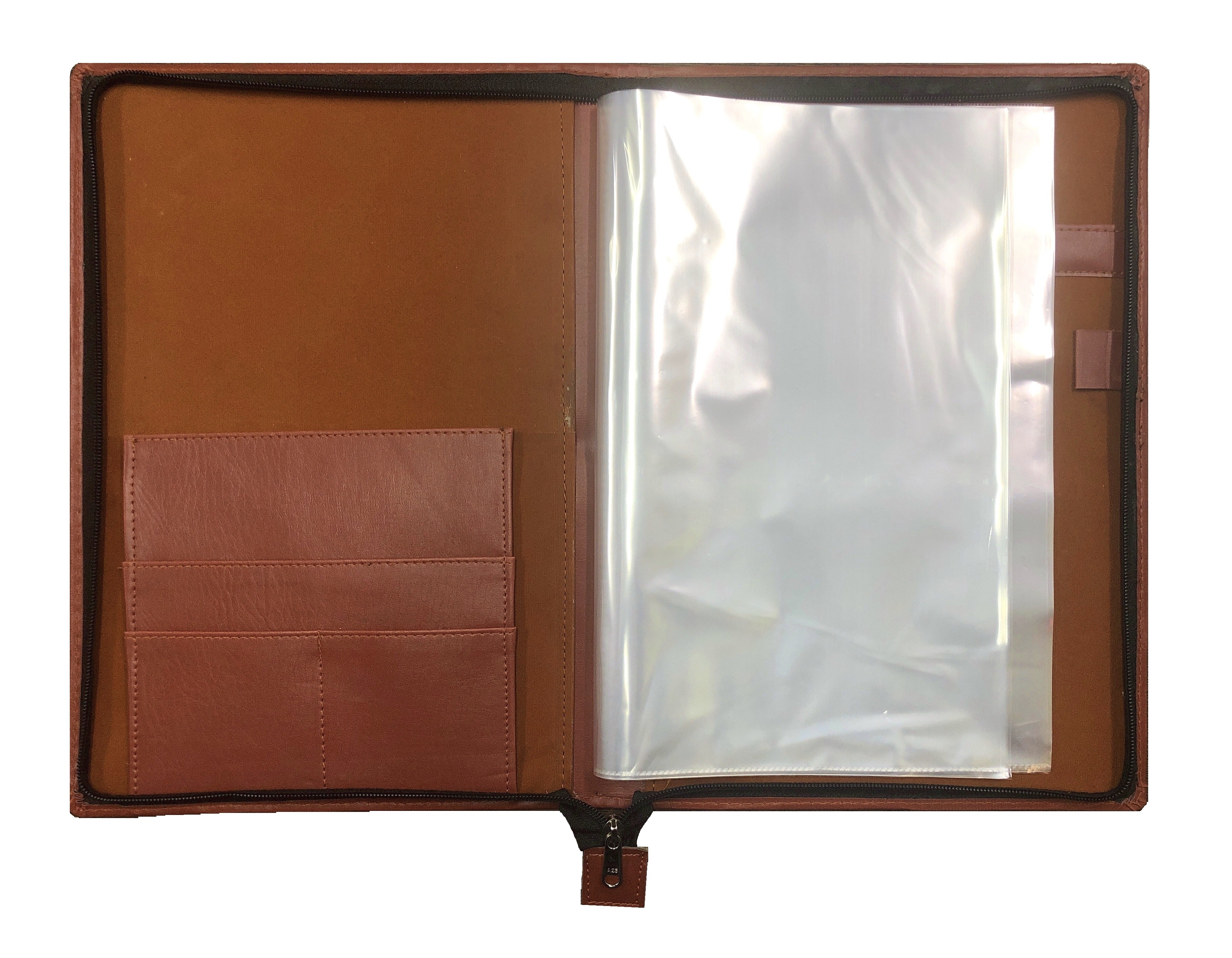 Leather Conference Folder - Rexine Material, 11.25x16 Inches | Durable Design, Customizable Flaps, Premium Quality
