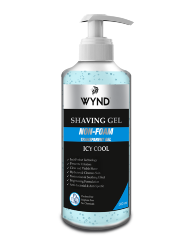 Sensitive Skin Shaving Gel - 500ml | Moisture-Rich Formula, Flawless Shaving Experience