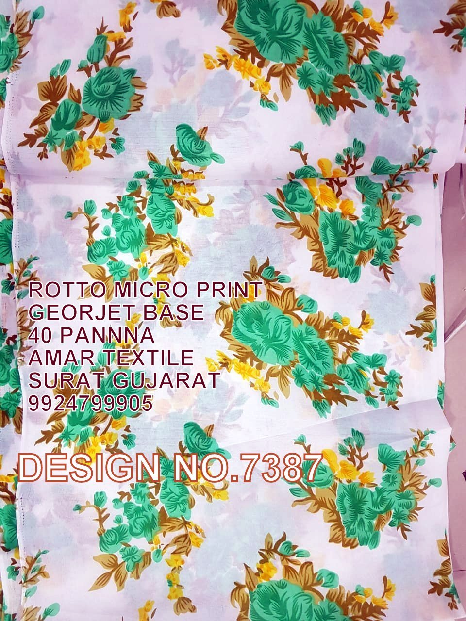 Taiwan Print Fabric - 100m Length, 60 Inch Width | Light Weight, Quick Dry, Stretchable, Bleached, Soft, Washable, Embossed Texture, Plaid Style