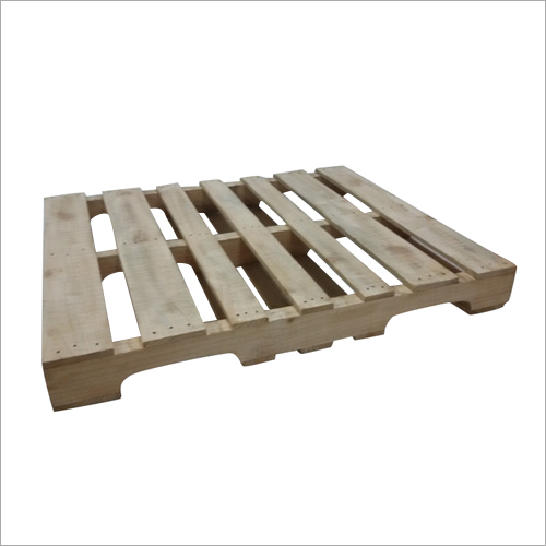 2 Way Design Wooden Pallet - Wooden, Square Shape, Brown Color | Ideal For Piling Various Items, High-quality Finish