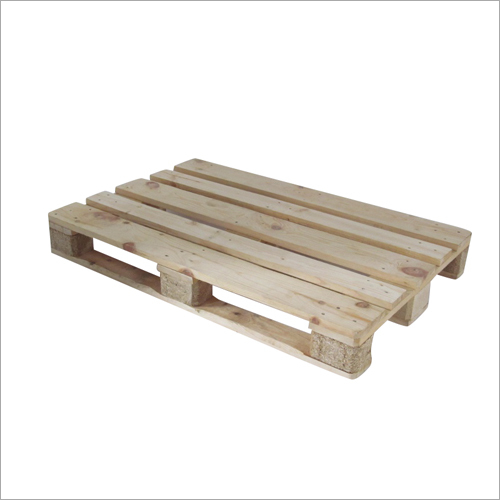 Pinewood Pallet - Termite Resistant Hard Wood, Rectangular Shape, Brown Color, 4-way Entry