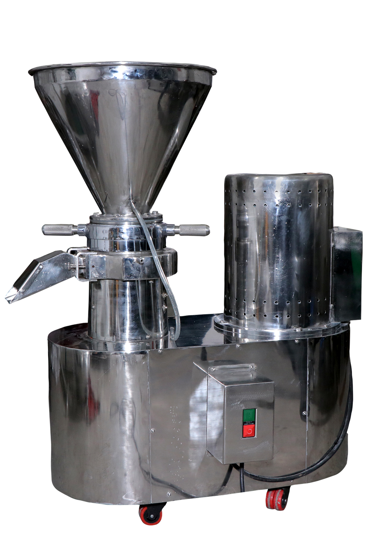 Stainless Steel Commercial Peanut Butter Machine - Color: Silver
