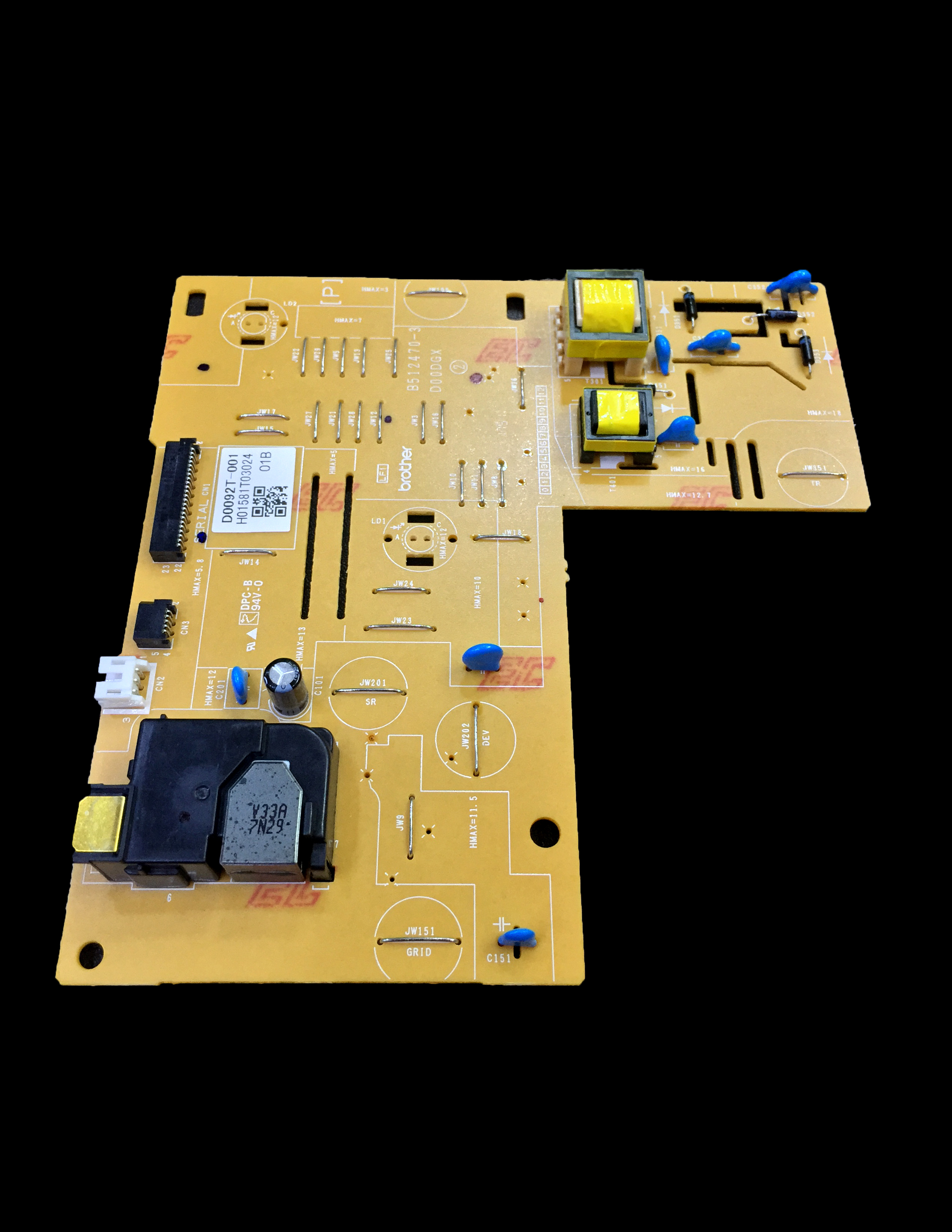D0092t001 Hvps Pcb For Brother Printer Dcp-l2530d