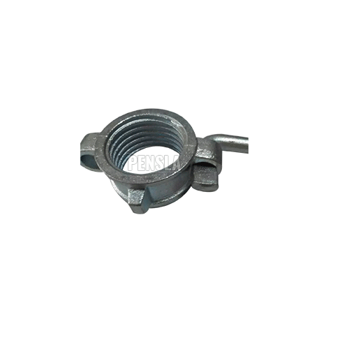 Collar Nut - Ductile Cast Iron, 48 mm Size, Silver Color | Adjustable Prop Accessory, Easy Installation, 500 Grams Weight