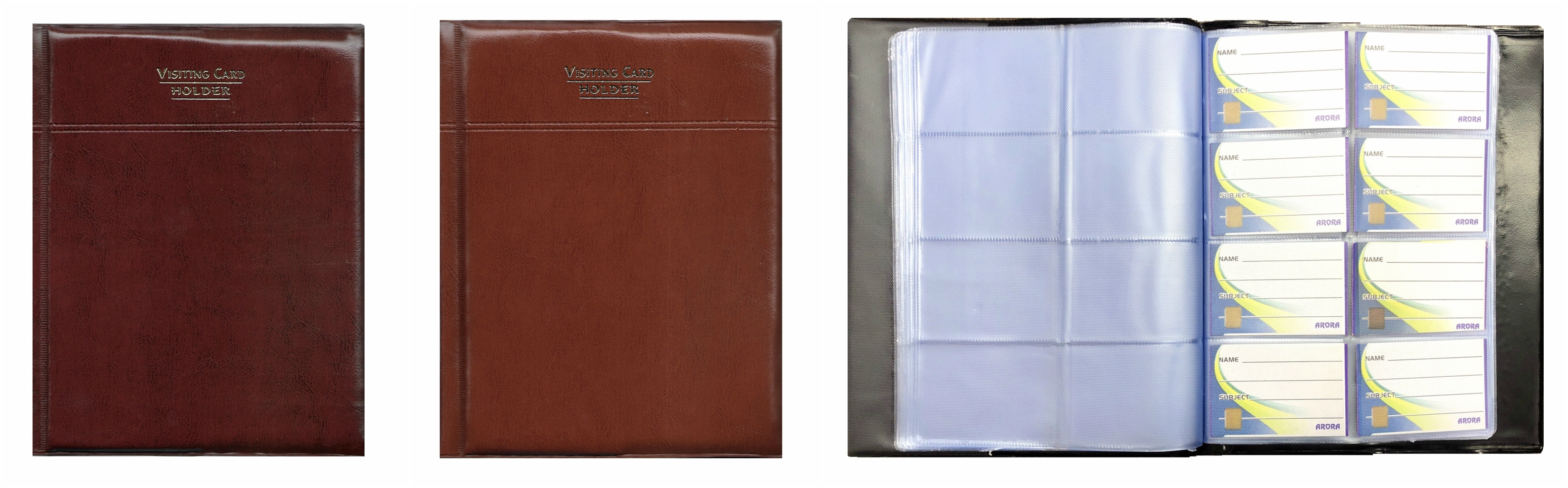 Visiting Card Album - Rexine & Lamina Material, 8.5 X 10.5 Inches | Durable Design With 15/20/25/30 Flaps, Protects Cards With Lamination Touch