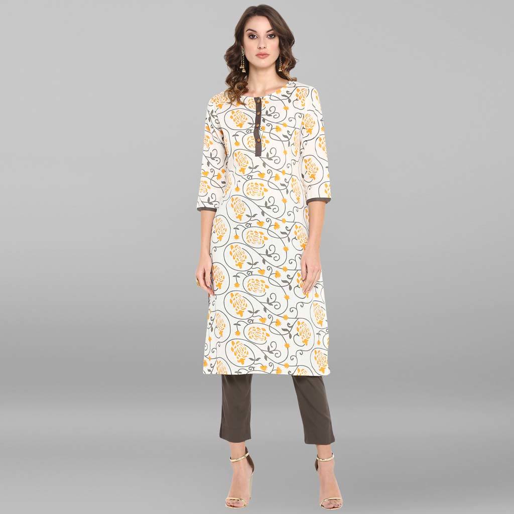 White Pure Cotton Kurta