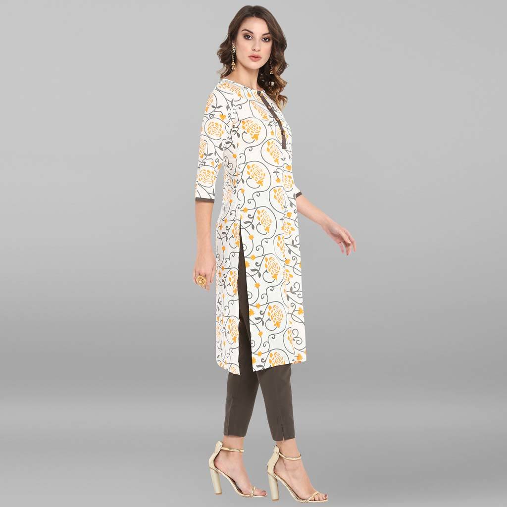 White Pure Cotton Kurta