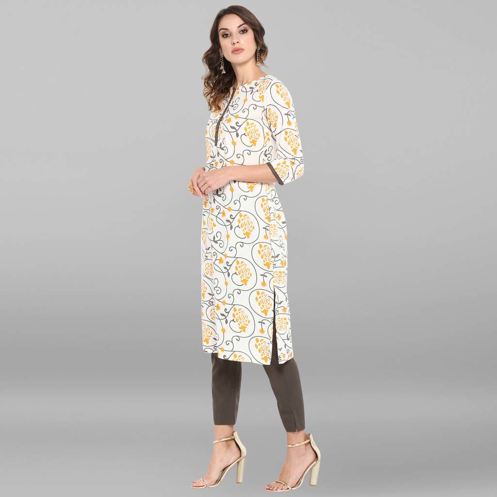 White Pure Cotton Kurta