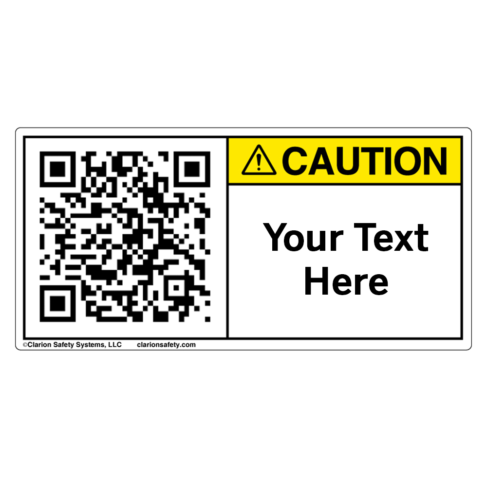 White Caution Labels