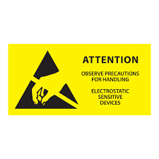 White Caution Labels
