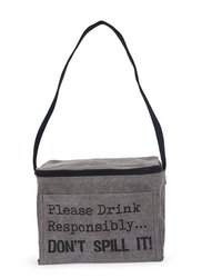 ग्रे इंसुलेटेड स्मॉल कूलर बैग