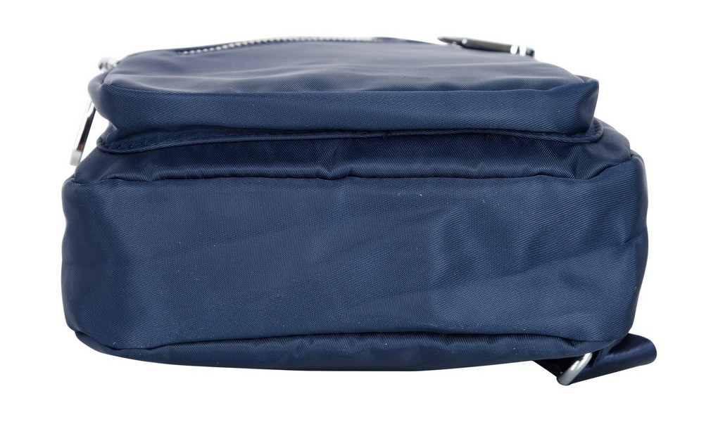 Sling Bag - Heavy Duty Polyester 600d Fabric, Blue Color, Stylish Design With Front Compartments And Secure Zipper Closure