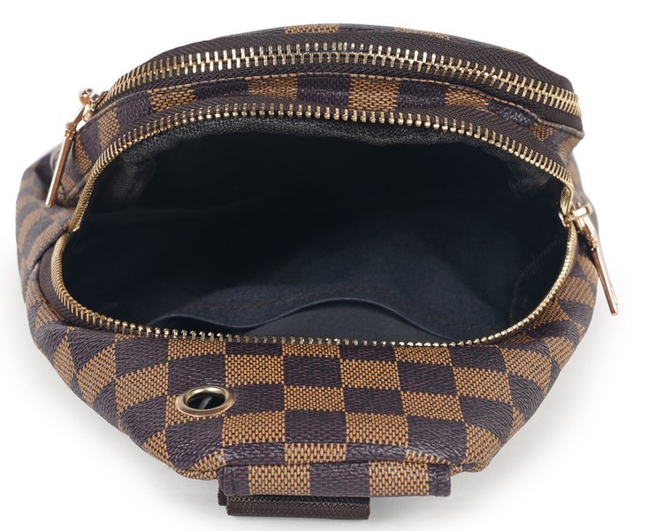 Sling Bag - Heavy Duty Polyester 600d Fabric, Solid Blue Color With Multiple Compartments And Secure Zipper Closure