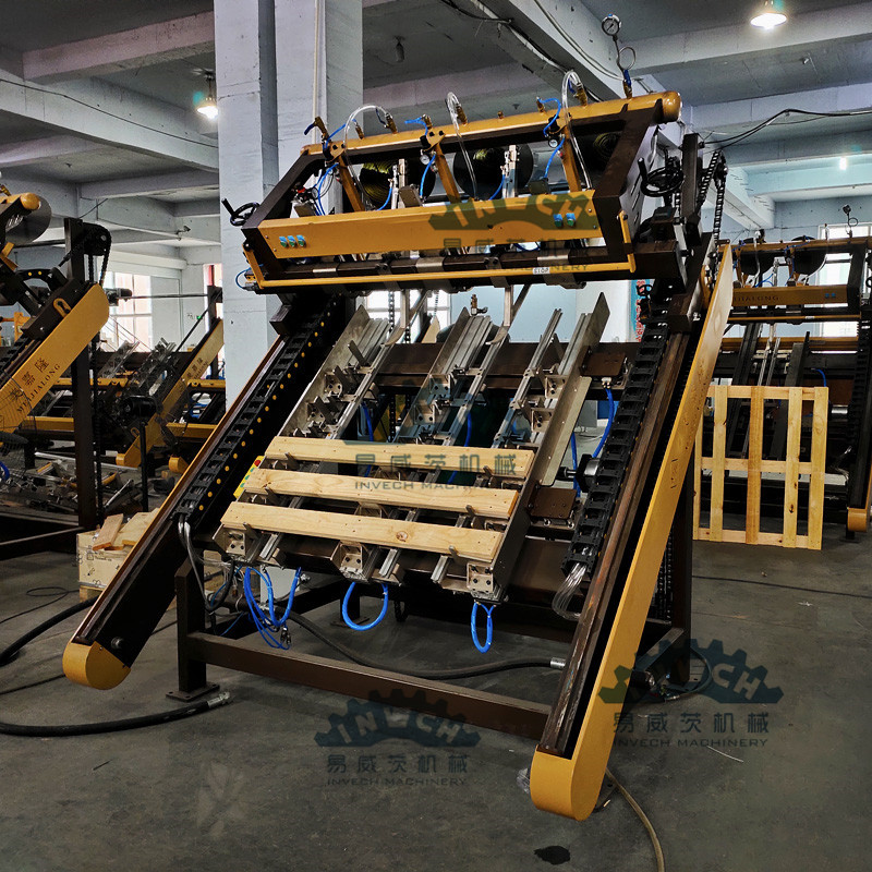 Semi-automatic Semi-auto Euro Blocks Wood Pallet Nailing Line