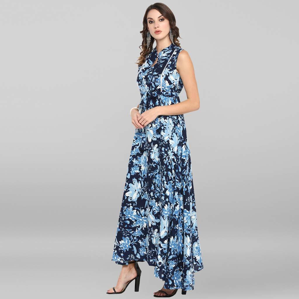 Dry Cleaning Blue Rayon Kurta