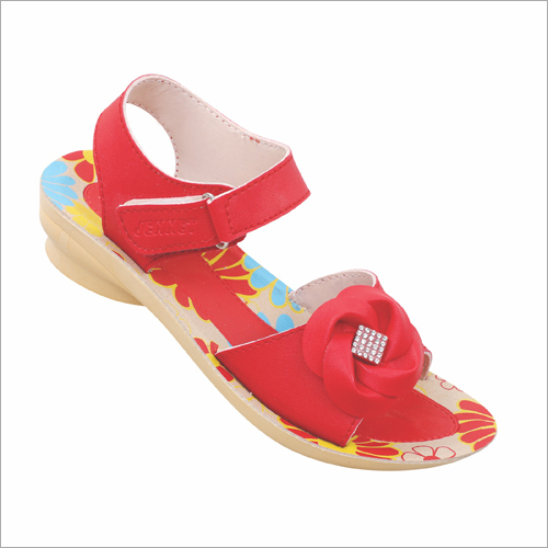 Available In Different Color Girls Red Fancy Sandals