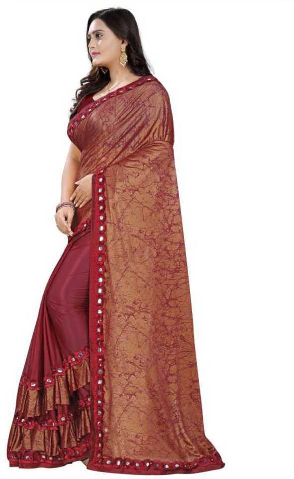 Maroon Saree