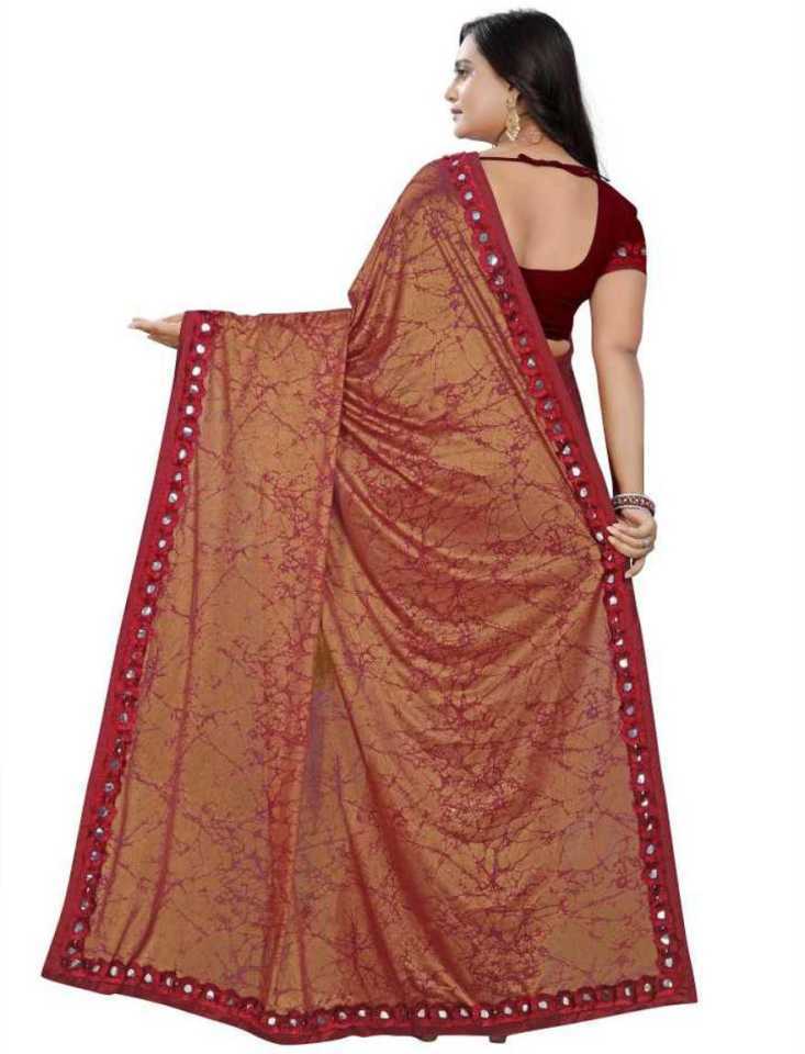 Maroon Saree