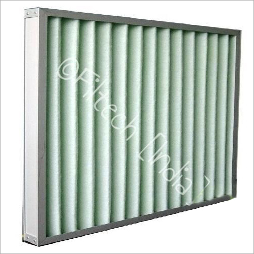 Fiber Glass Pleated Panel Filter - Customizable Dimensions, 90%+ Efficiency, Multiple Pleats, Metal Frame | Ideal for HVAC and Industrial Applications