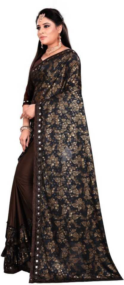 Brown Saree
