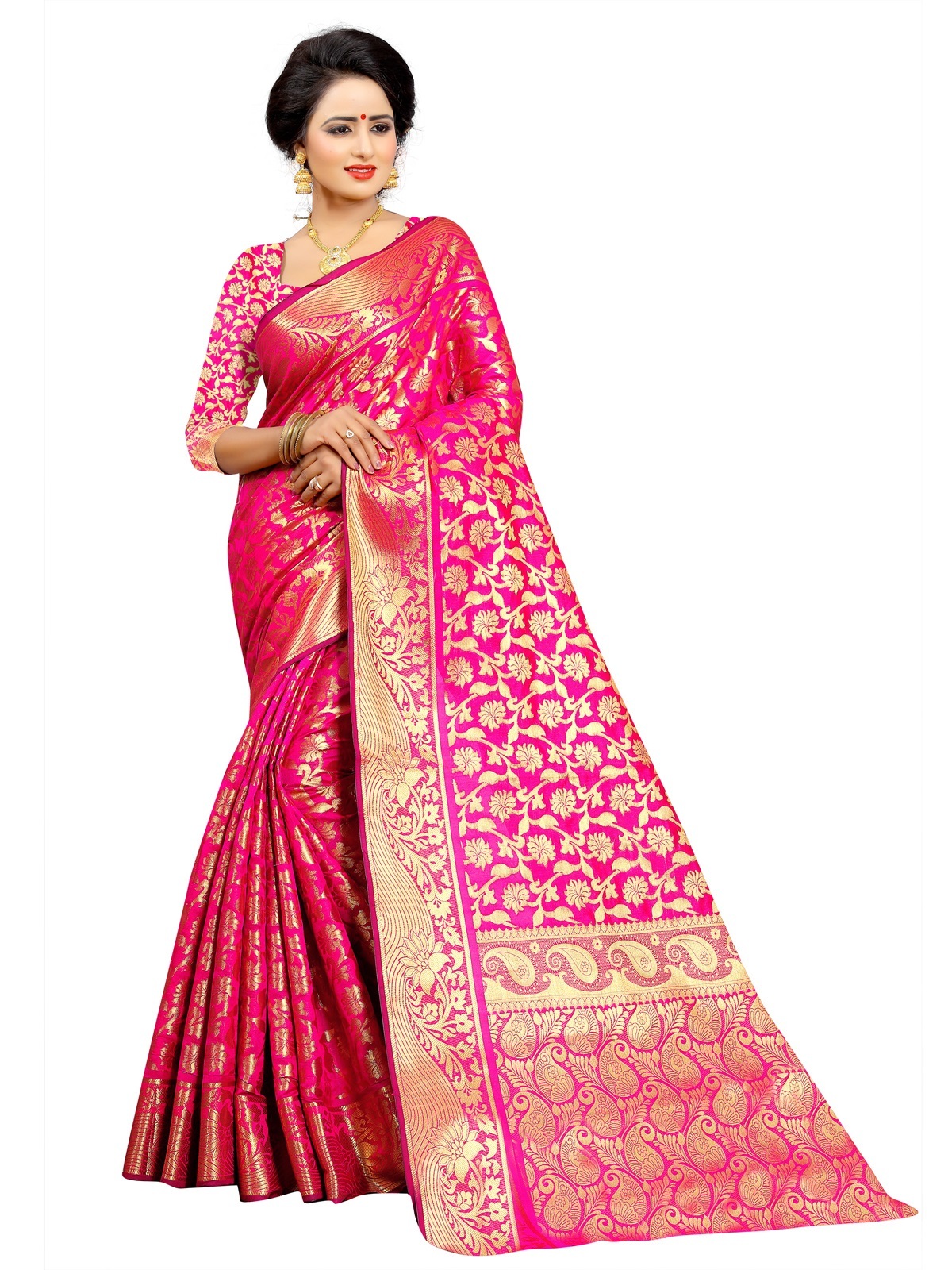 Pink Saree