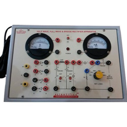 Half Wave Full And Bridge Rectifier Apparatus